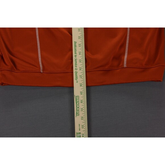 Nike Golf 1/4 Zip Sweatshirt Mens Therma Fit Pullover Orange Fleece Lined Logo L - Picture 7 of 11